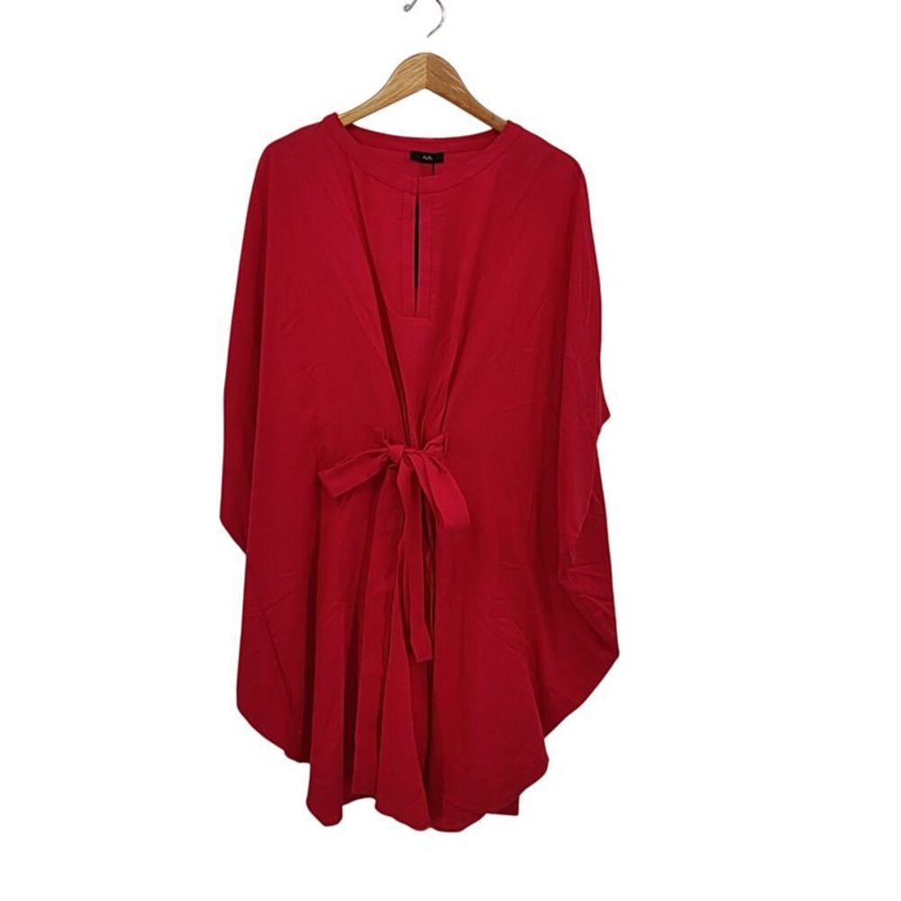 Ruti Women The Linen Blend Surprising Dress Red XL